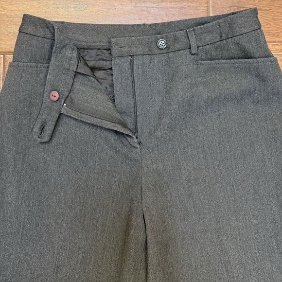 Talbots Womens Gray Dress Pants Flat Front Mid Rise Straight Leg Stretch 10P - Picture 6 of 9